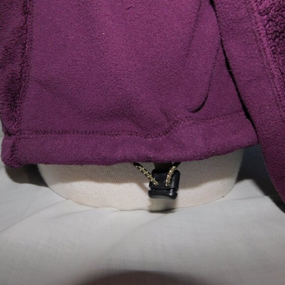 LL Bean Womens M Purple Plum Full Zip Fleece Plush Jacket Sweater - Picture 8 of 12